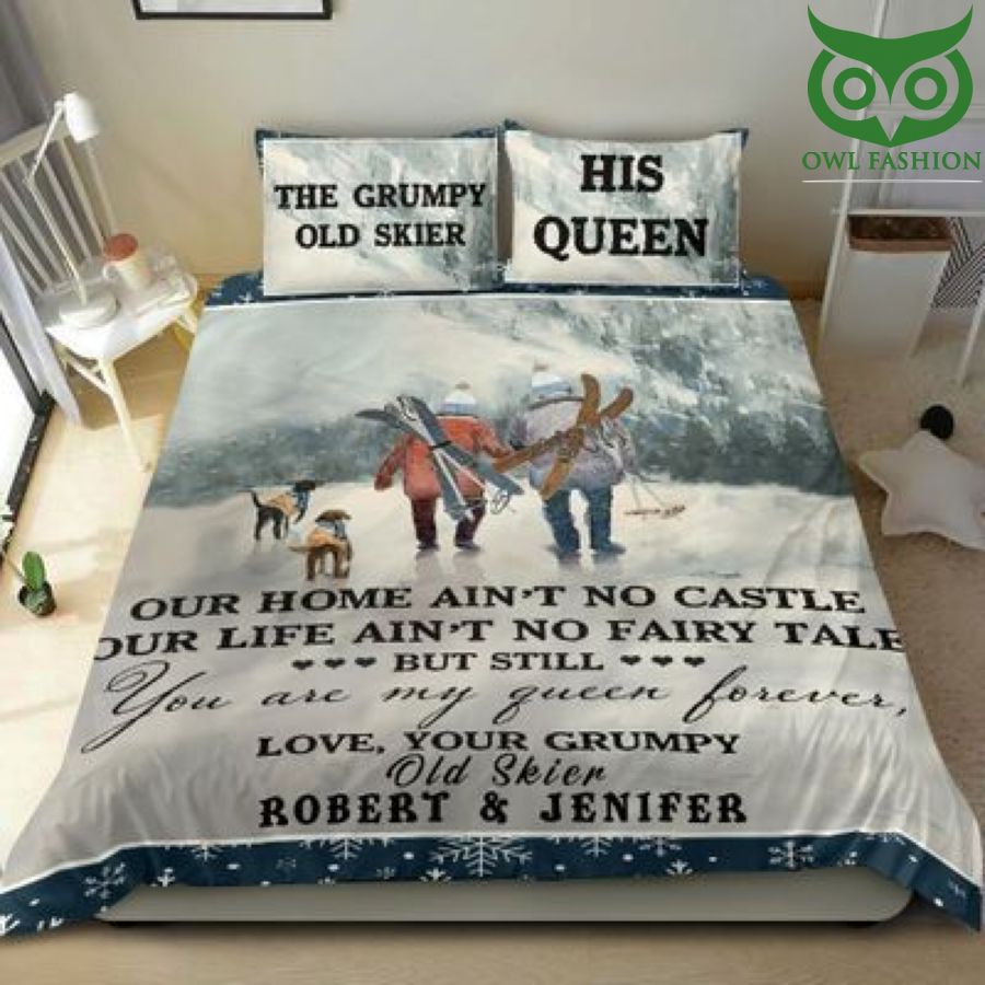 Skiing bedding set Personalized 