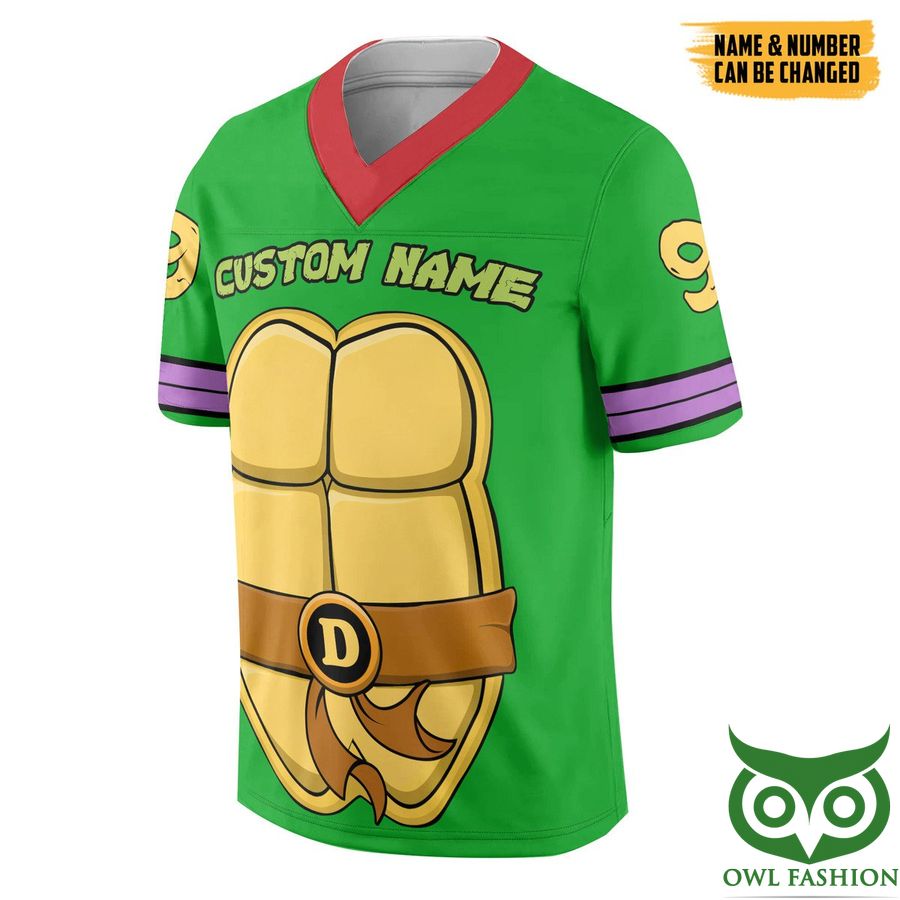 3D Donatello TMNT 1987 Don Donnie Custom Name Number Jersey Shirt