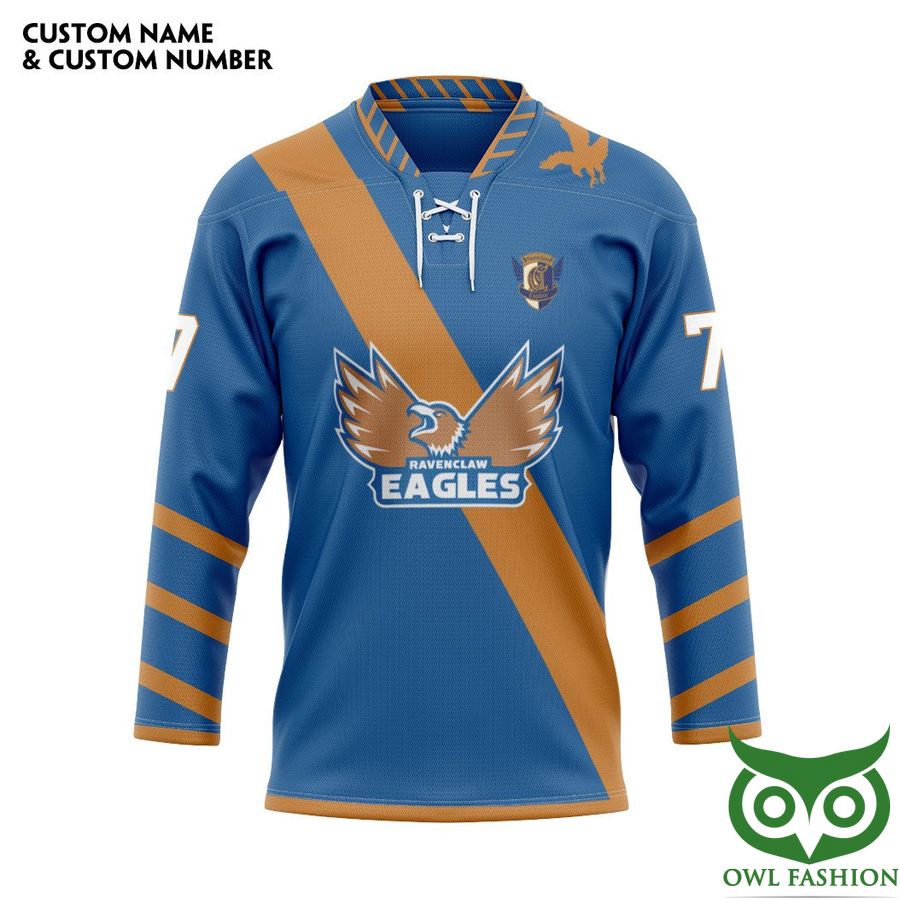 3D Harry Potter Ravenclaw Hockey Team Custom Name Number Hockey Jersey