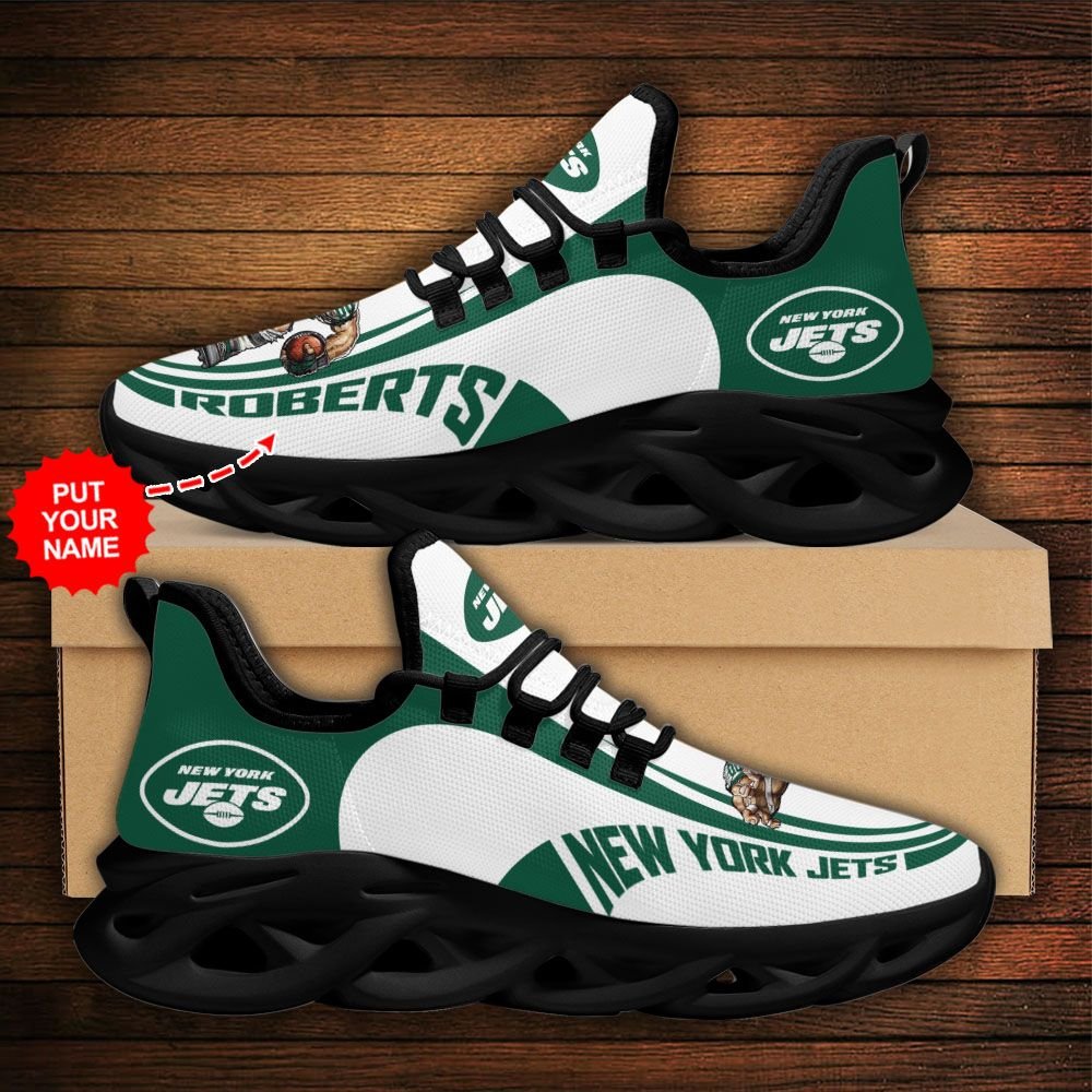 Custom Name NFL New York Jets sport Max Soul Sneaker