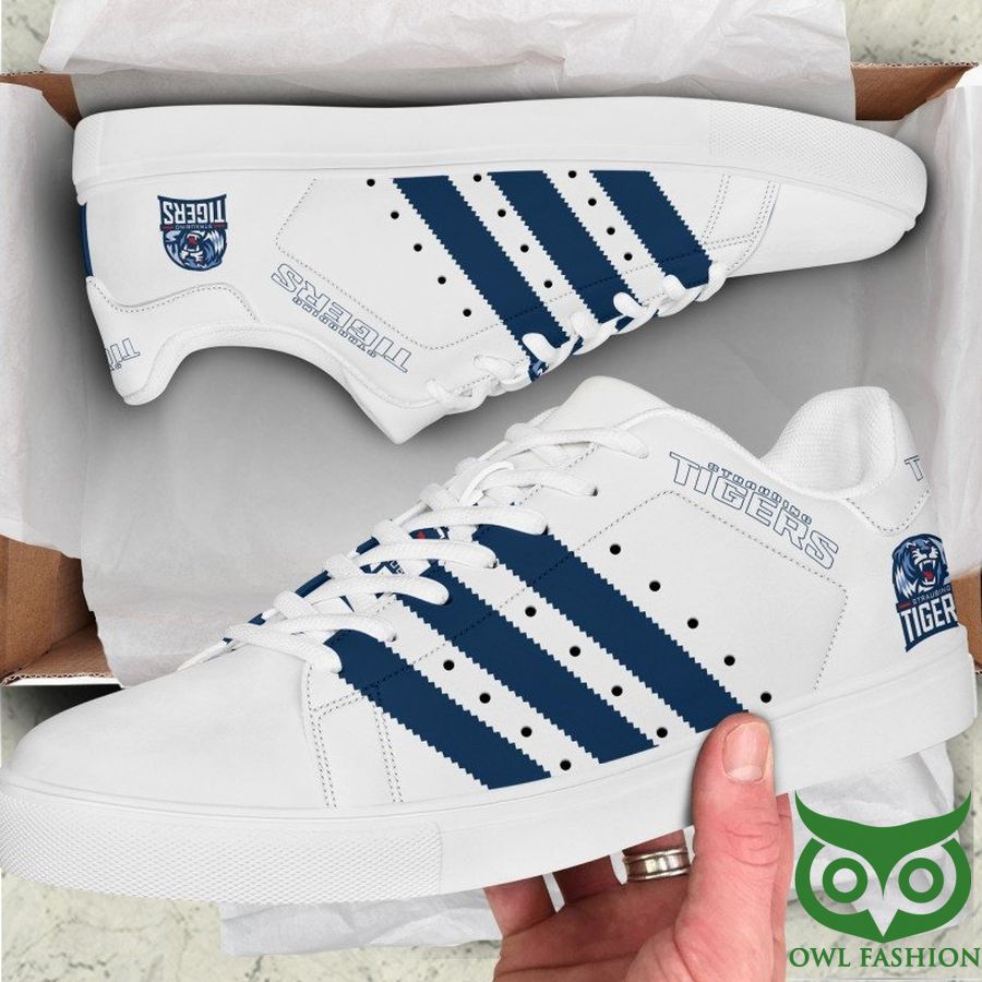 Straubing Tigers Ice Hockey Blue and White Stan Smith Shoes Sneaker