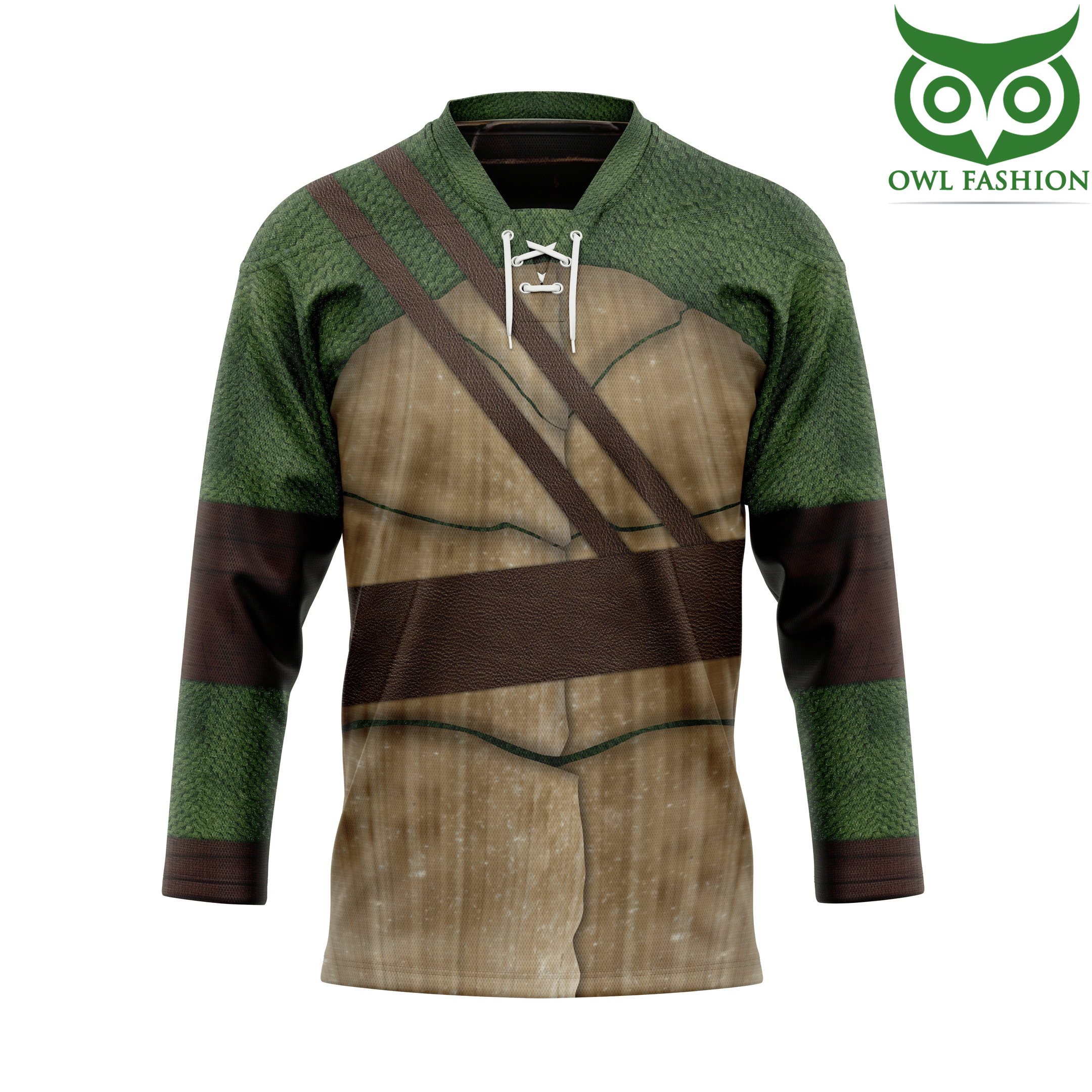 3D Leonardo TMNT Leo Cosplay Custom Hockey Jersey