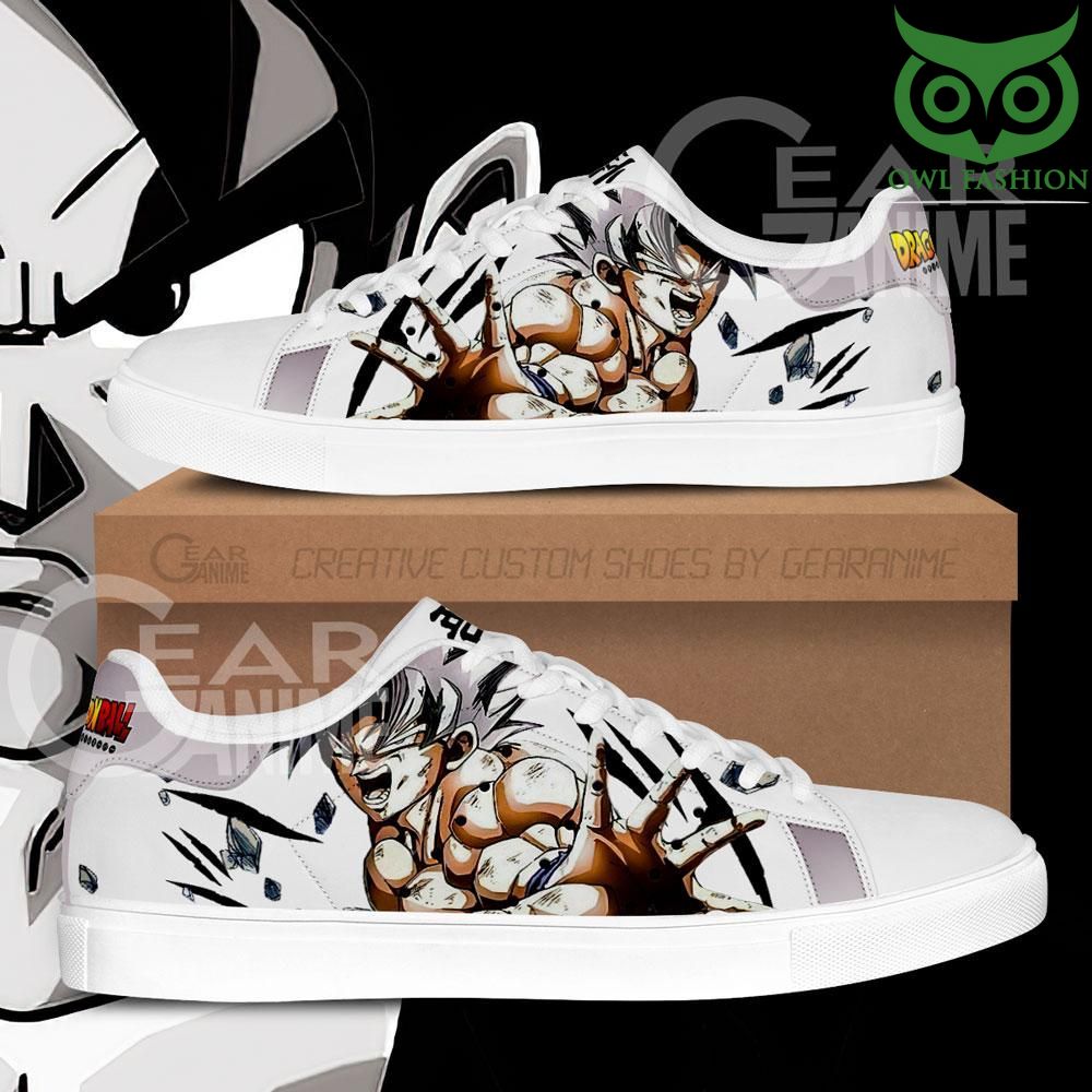 Goku Uktra Instinct Skate Shoes Dragon Ball Anime Custom Shoes