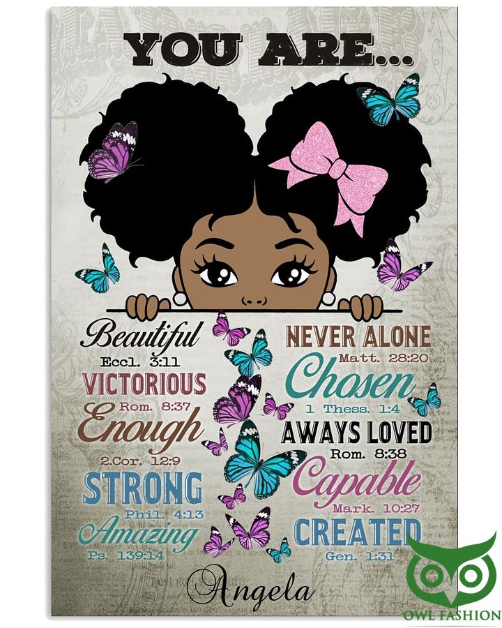 2 You Are Little Cute Girl Custom Name Poster