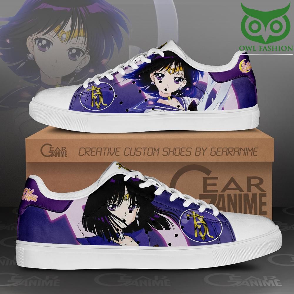 Sailor Saturn Skate Shoes Sailor Moon Anime Custom Shoes 