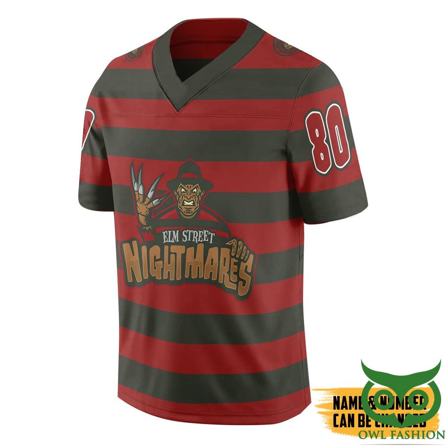 3D Elm Street Nightmares Custom Name Number Jersey Shirt