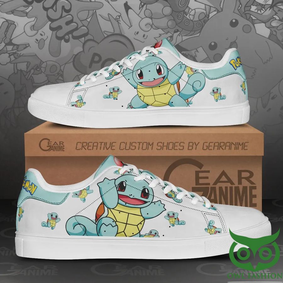 Squirtle Pokemon Custom Anime Stan Smith Shoes 
