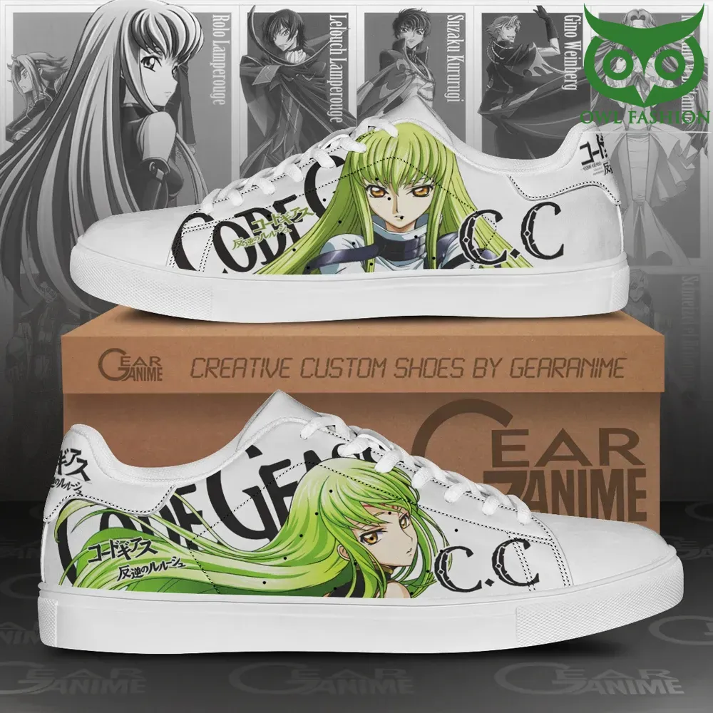 Code Geass CC Skate Shoes Custom Anime Shoes