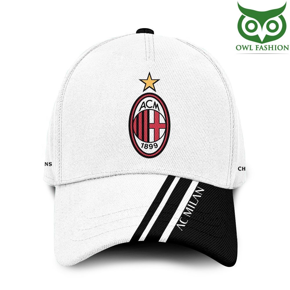 AC Milan white 3D Classic Cap 