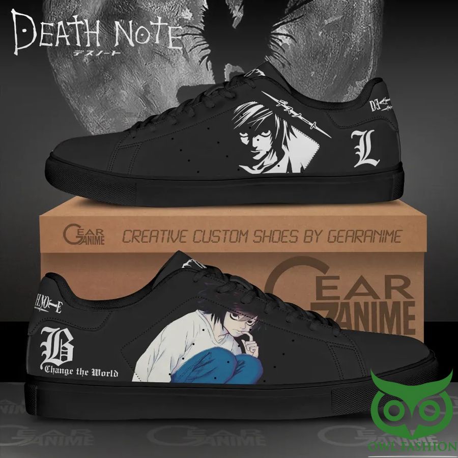 L Lawliet Death Note Custom Anime Stan Smith Shoes 