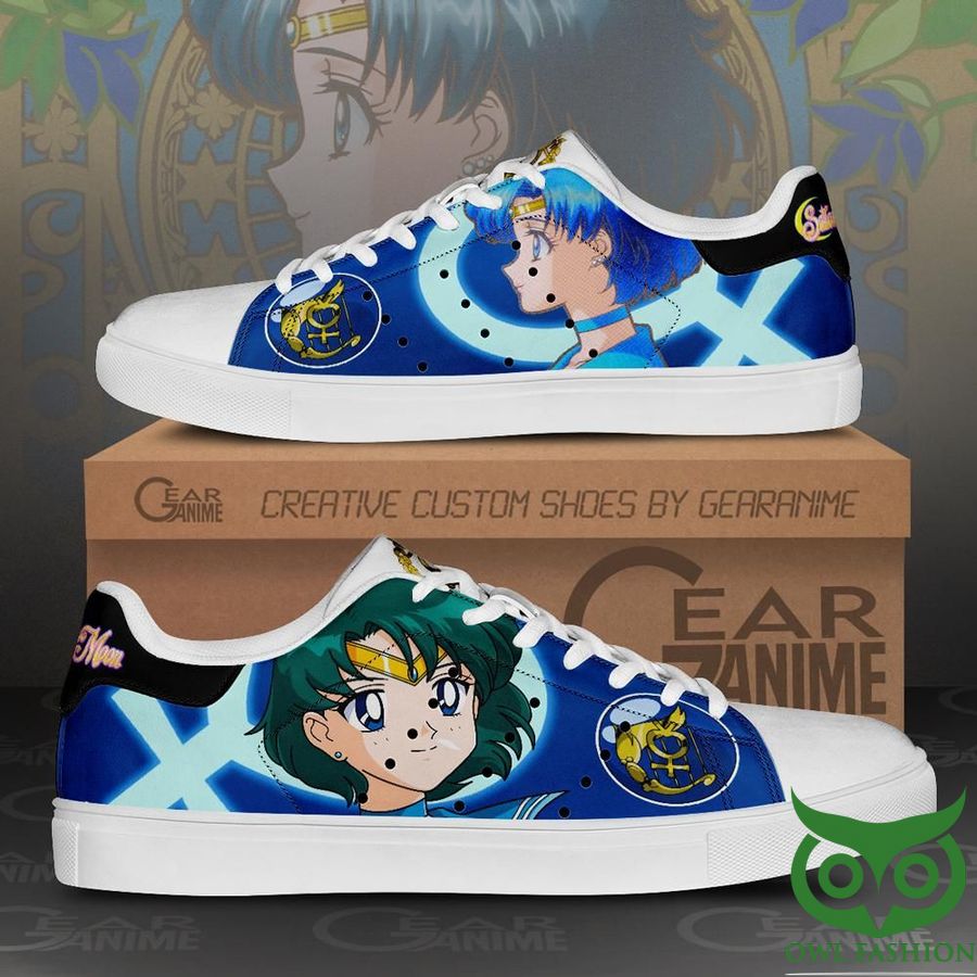 Sailor Mercury Sailor Moon Anime Custom Shoes 