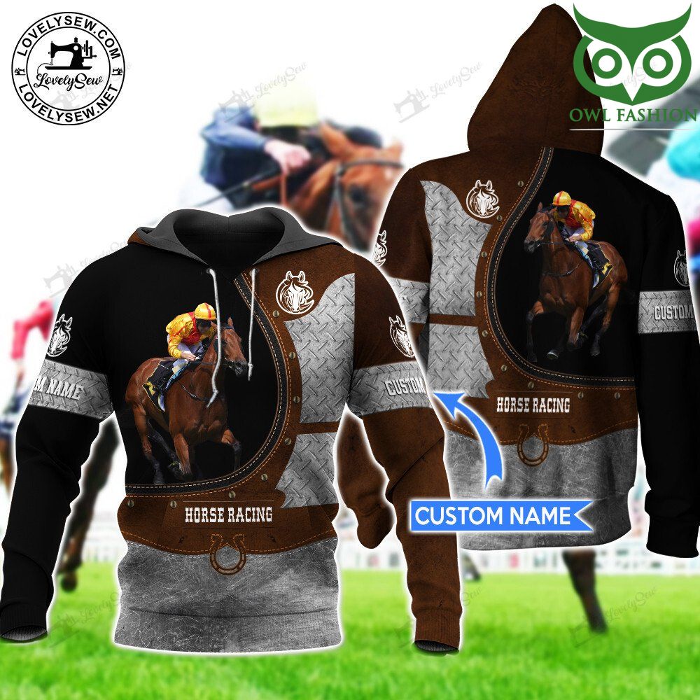 Horse Racing Personalized 3D Hoodie 