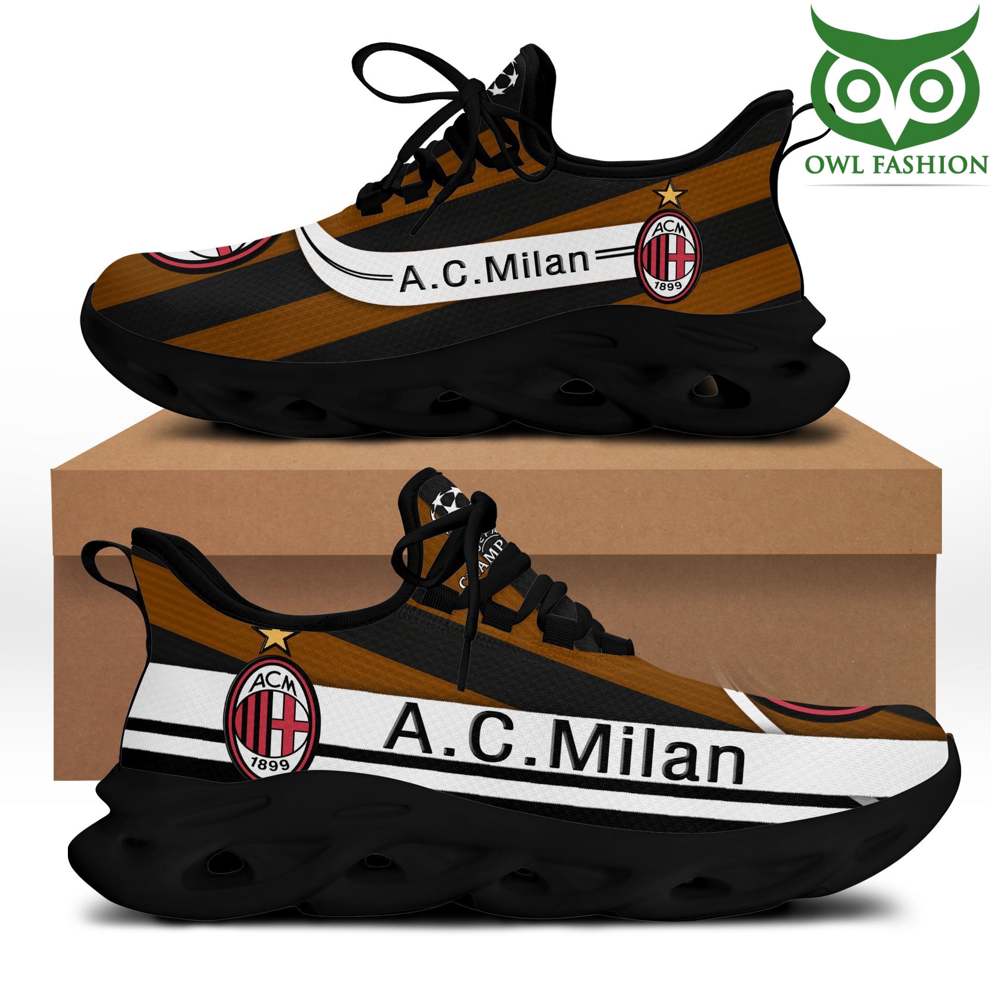 AC Milan yellow Max Soul Running Shoes