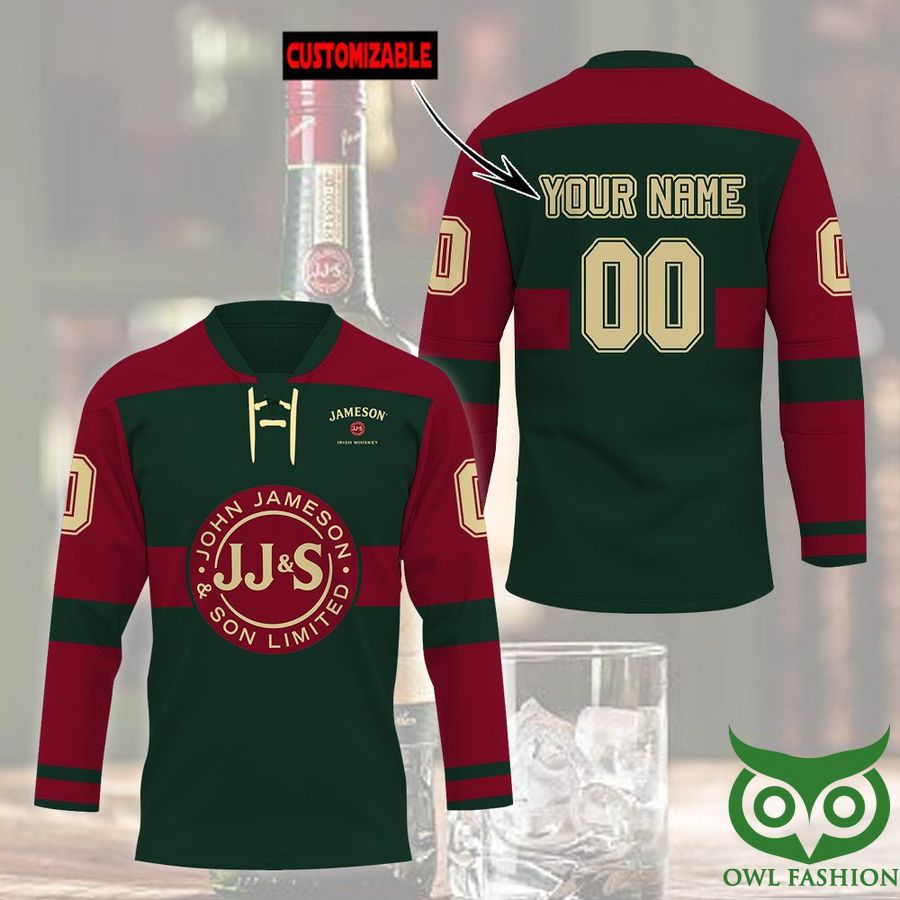 Jameson Irish Whiskey Custom Name Number Hockey Jersey