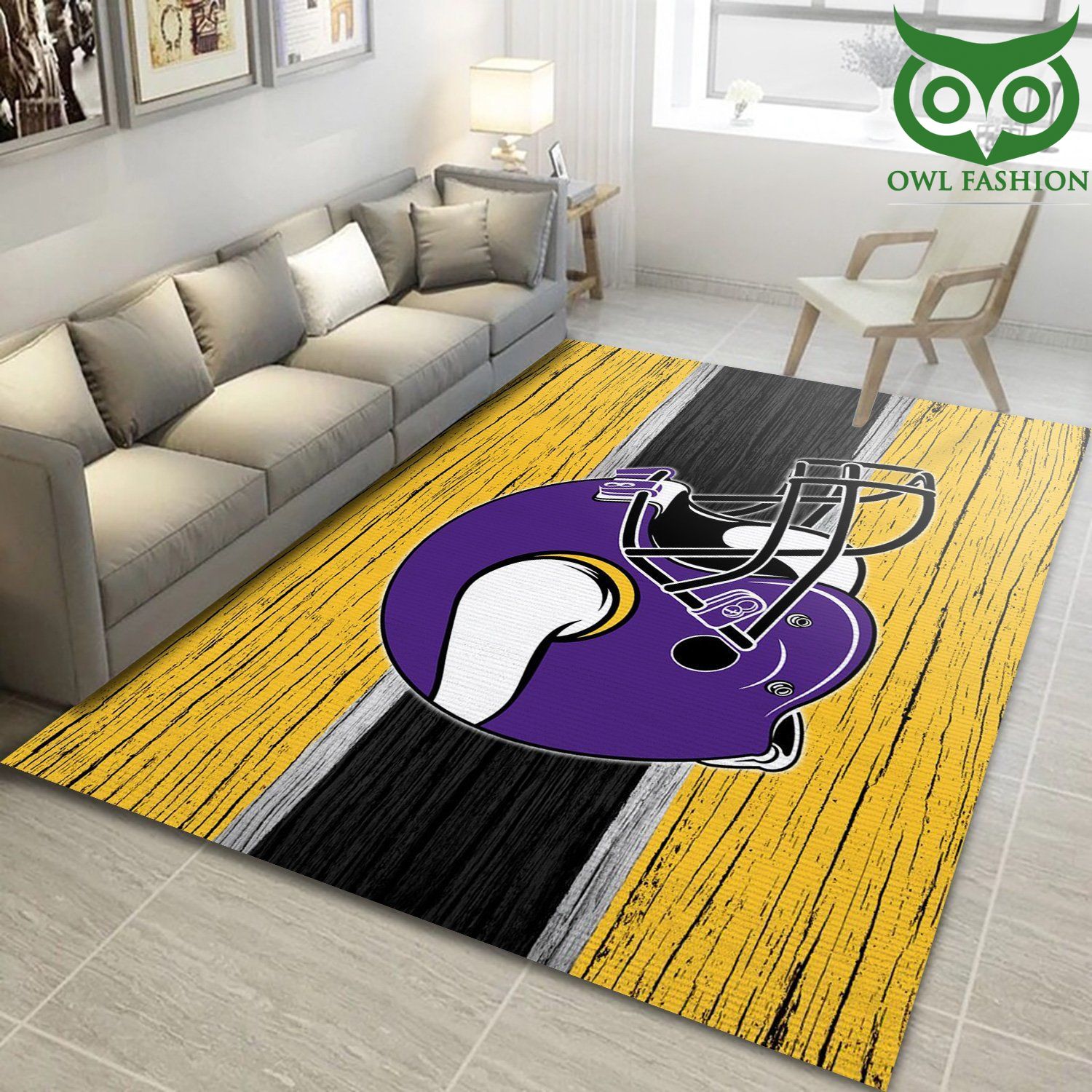 Minnesota Vikings Nfl Carpet Rug 