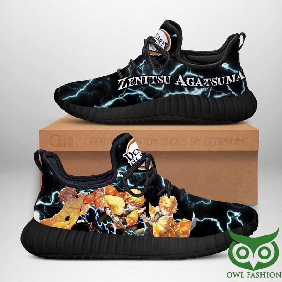 85 Demon Slayer Zenitsu Agatsuma Custom Anime Reze Shoes Sneakers