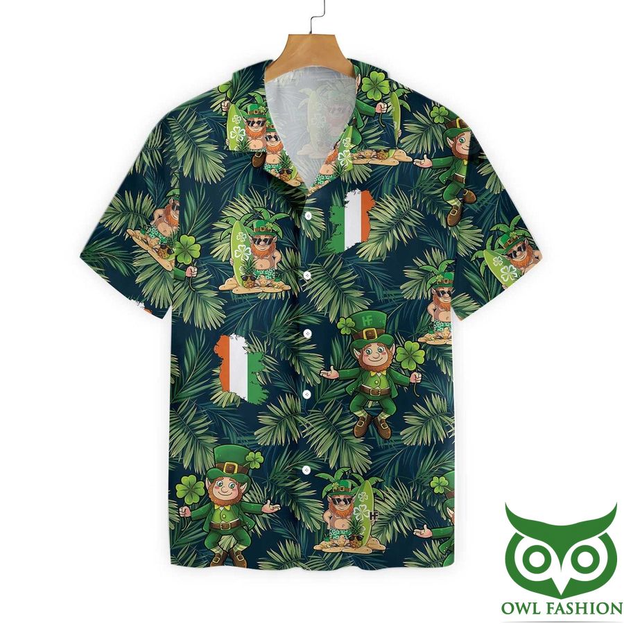 Irish people proud Leprechaun tropical hawaiian shirt