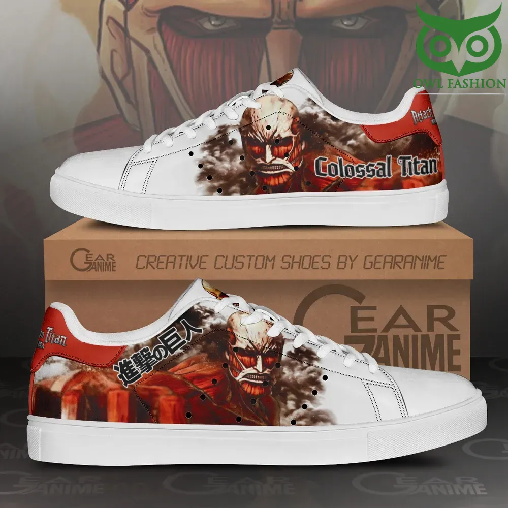 Colossal Titan Skate Sneakers Uniform Attack On Titan Anime Shoes 