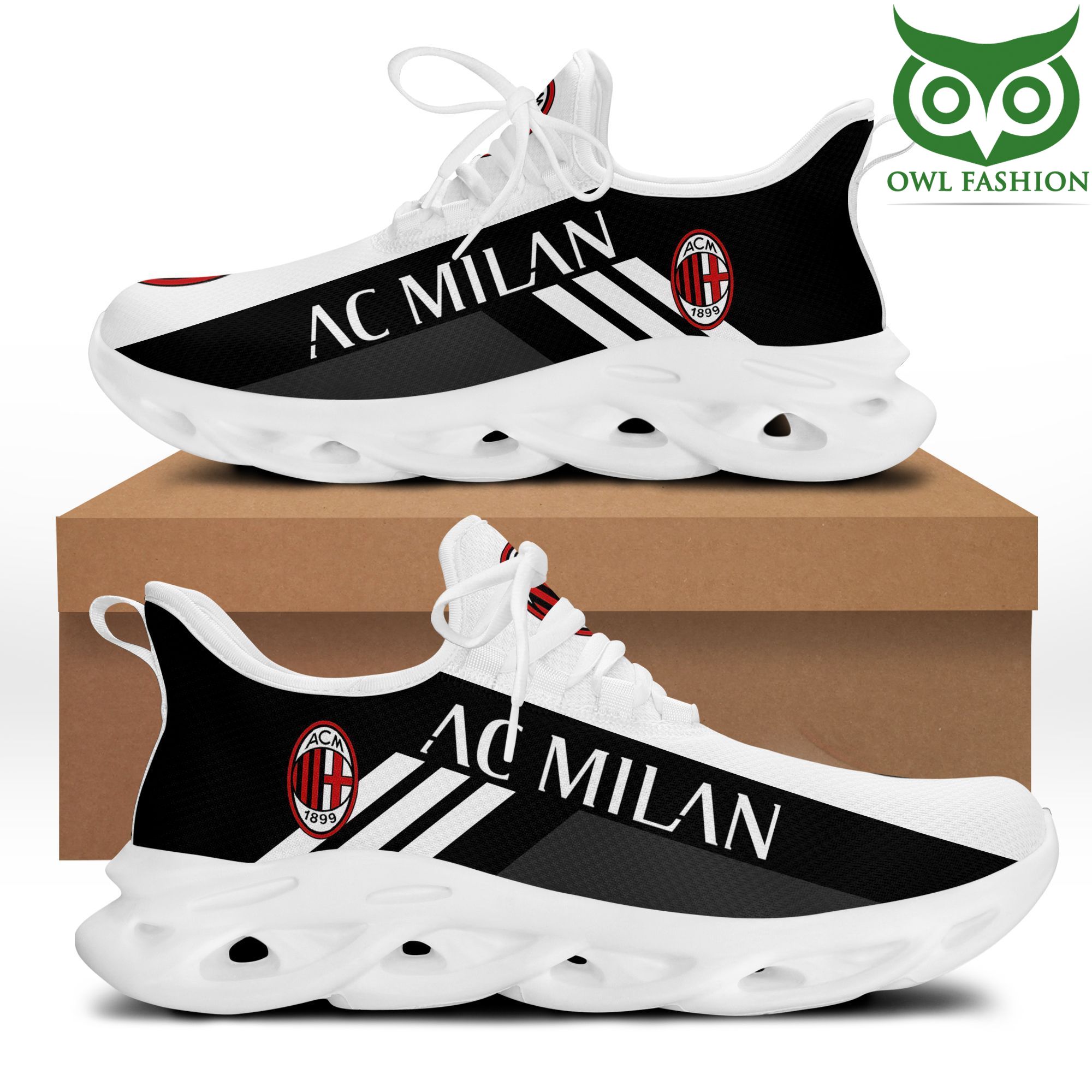 AC Milan special design White Max Soul Running Shoes