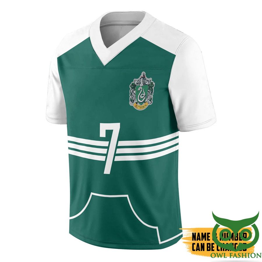 3D H.P Quidditch Slytherin Custom Name Number Jersey Shirt
