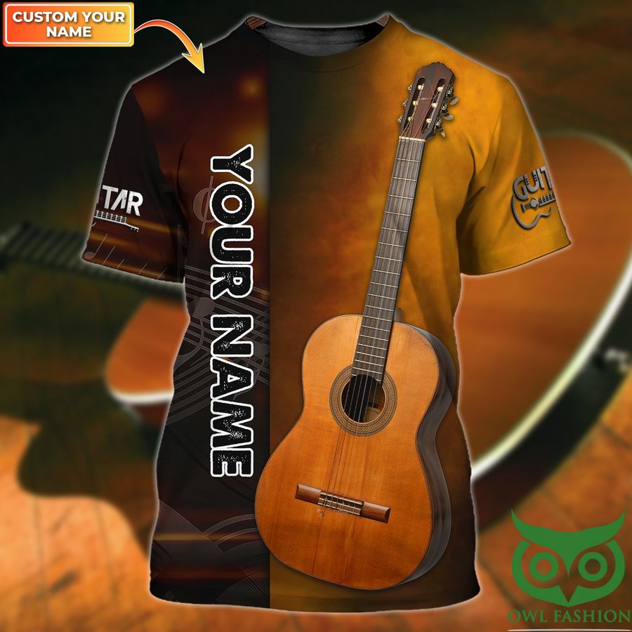 Guitar Personalized Name 3D T Shirt