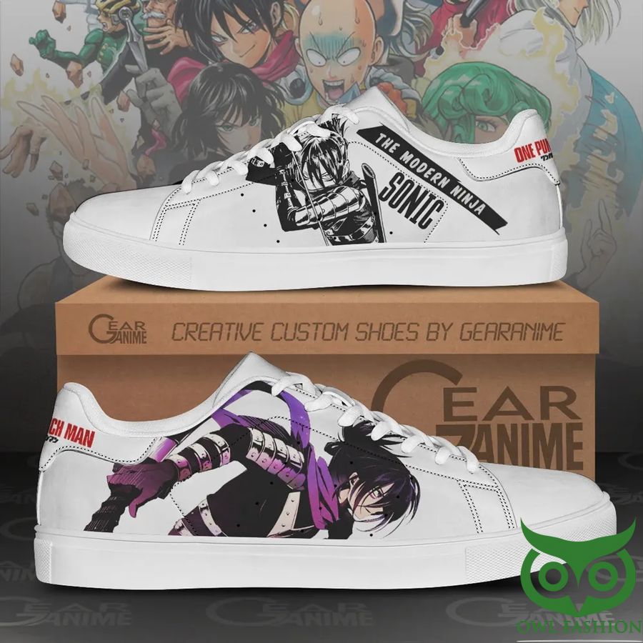 Sonic One Punch Man Custom Anime Stan Smith Shoes 