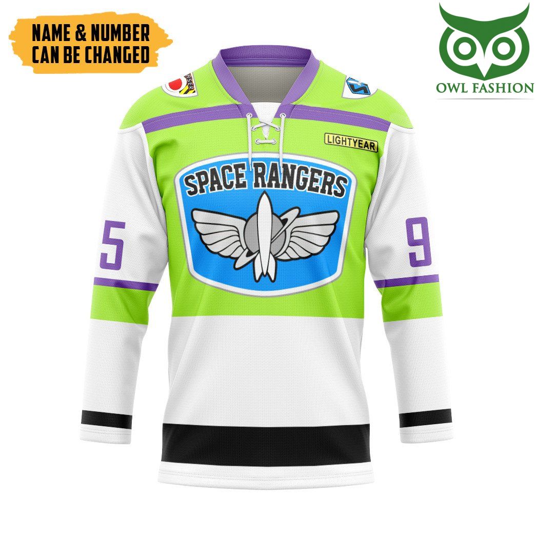 3D Buzz Lightyear Custom Name Number Hockey Jersey