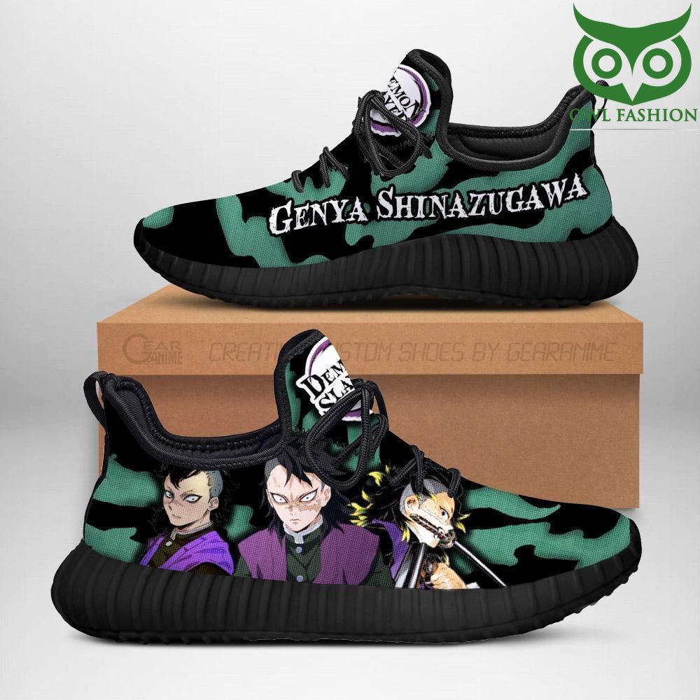 Demon Slayer Genya Shinazugawa Reze Shoes Custom Anime Sneakers
