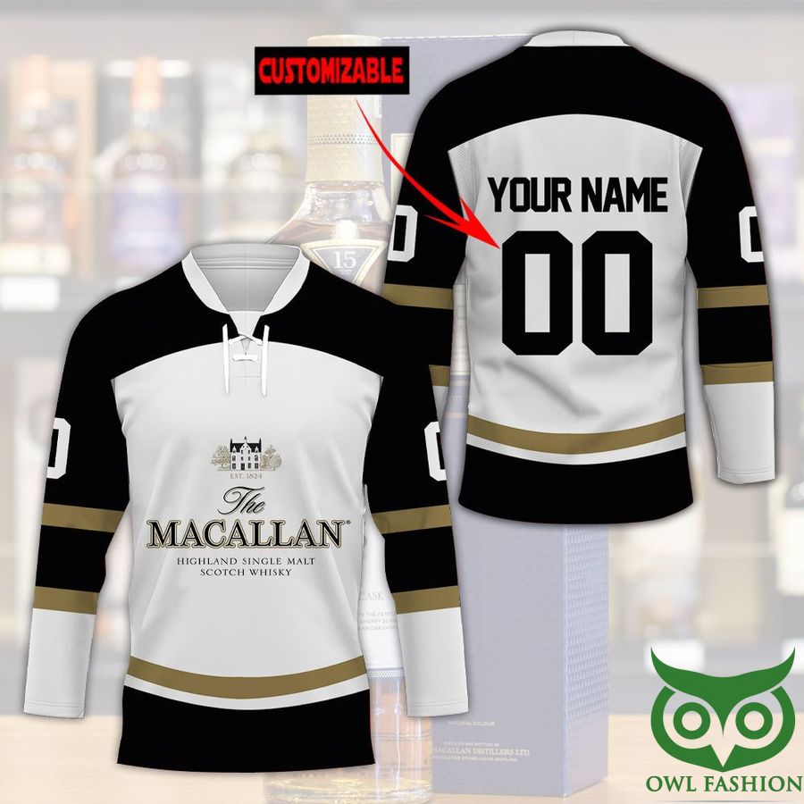 8 The Macallan Whiskey Custom Name Number Hockey Jersey