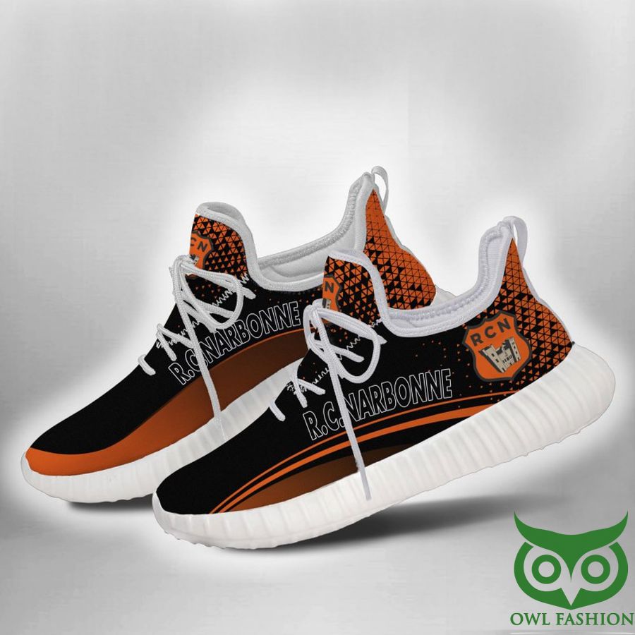 80 RC Narbonne Rugby Orange and Black Reze Shoes Sneaker