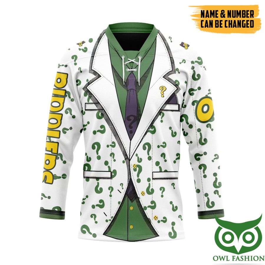 3D Riddlers Custom Name Number Hockey Jersey