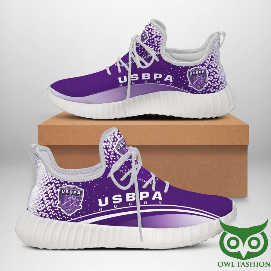 Union Sportive Bressane Rugby Purple and White Reze Shoes Sneaker
