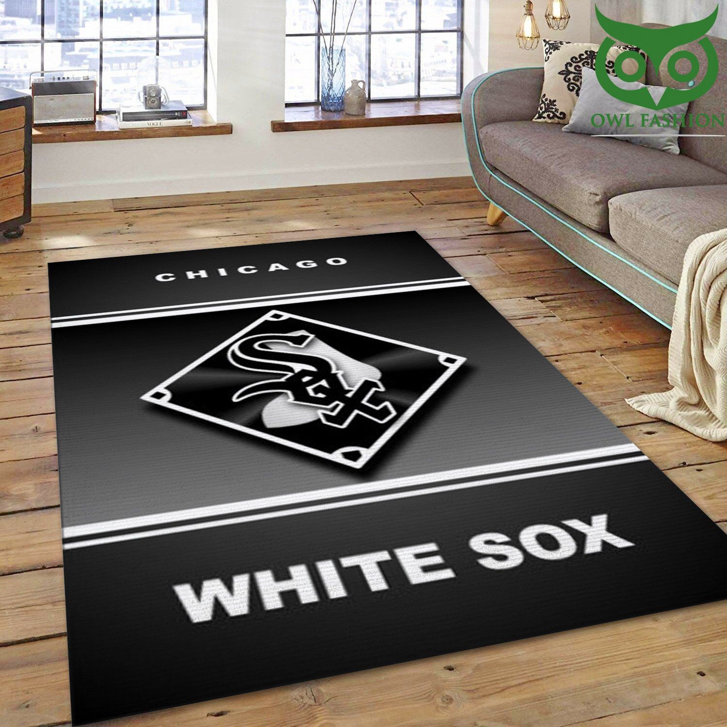 58 Chicago White Sox Team Mlb Carpet Rug