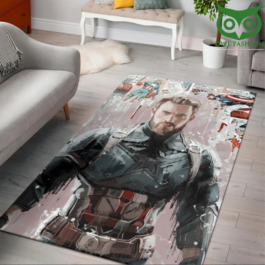 Marvel Captain America Carpet Rug 