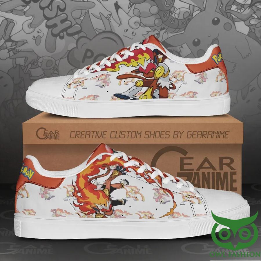 Infernape Pokemon Custom Anime Stan Smith Shoes 