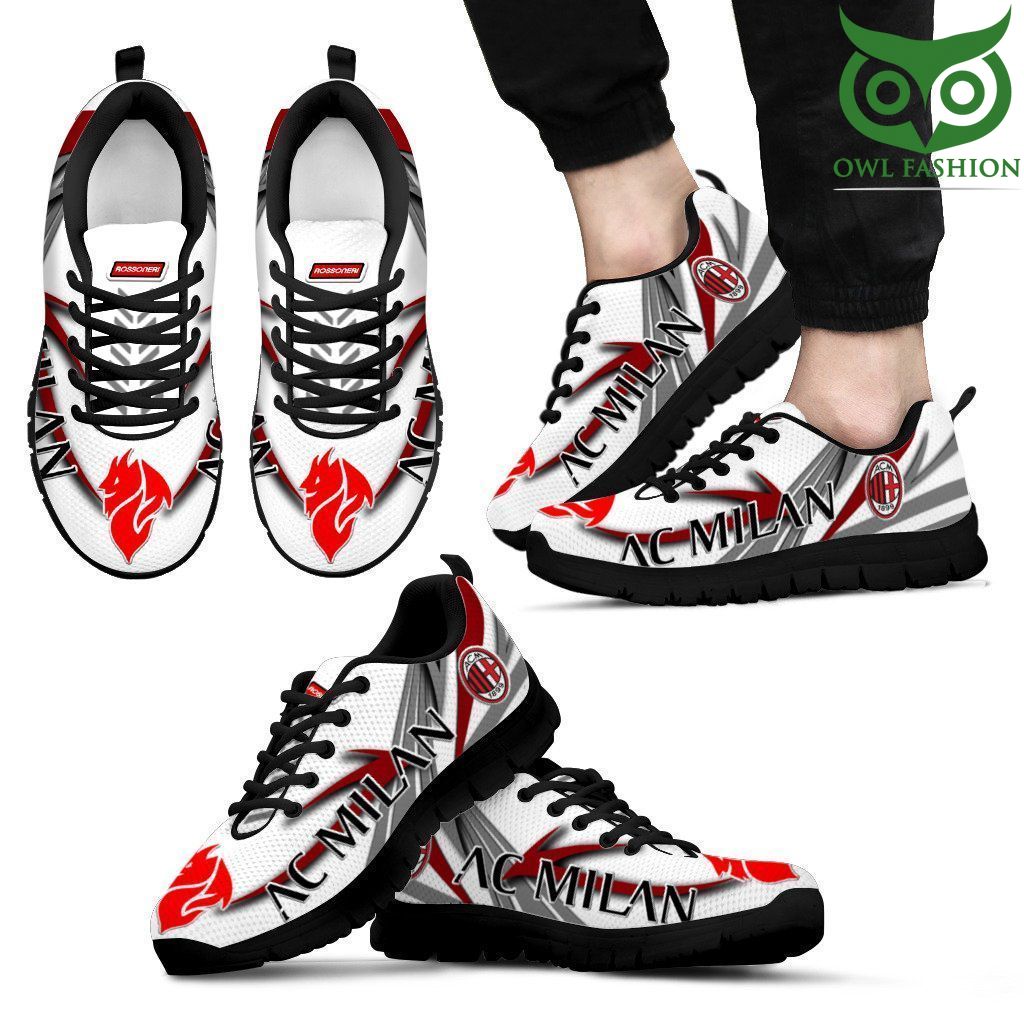 AC Milan white 3D Printed NAF Shoes Sneakers 