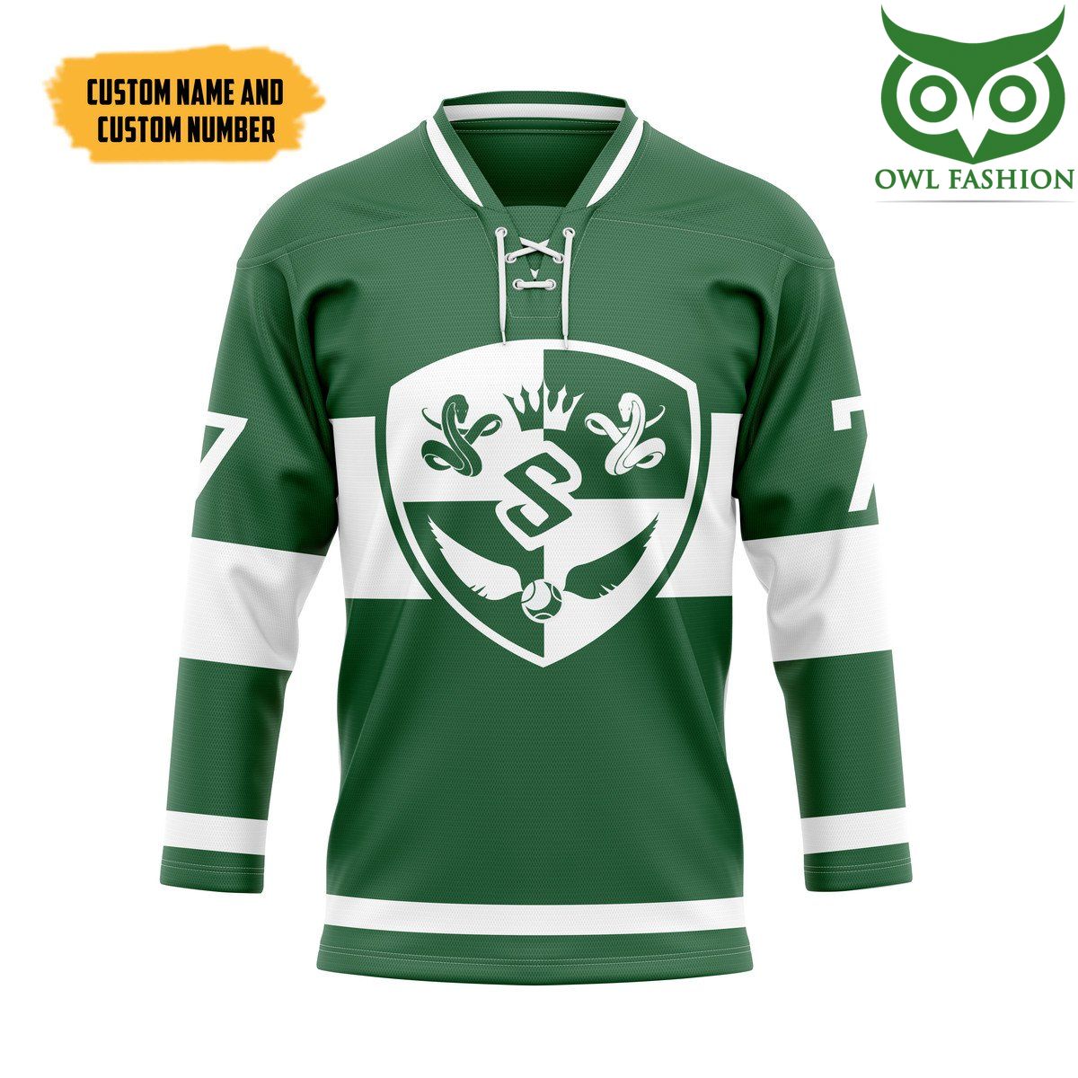 3D Harry Potter Quidditch Sly Custom Name Number Hockey Jersey