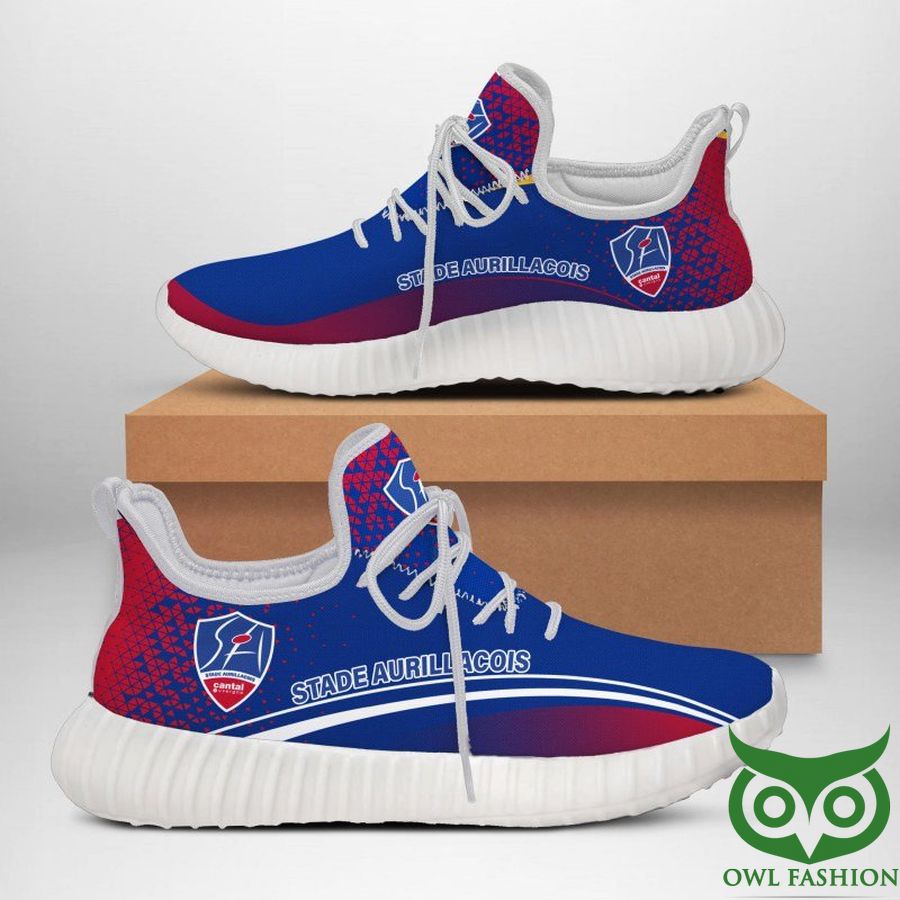 Stade Aurillacois Cantal Auvergne Rugby Red and Blue Reze Shoes Sneaker