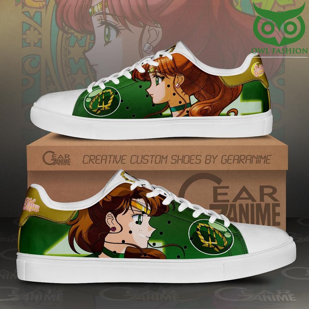 Sailor Jupiter Skate Shoes Sailor Moon Anime Custom Shoes 