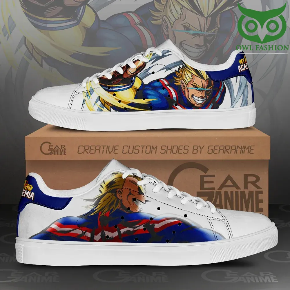 All Might Skate Shoes My Hero Academia Custom Anime Shoes 
