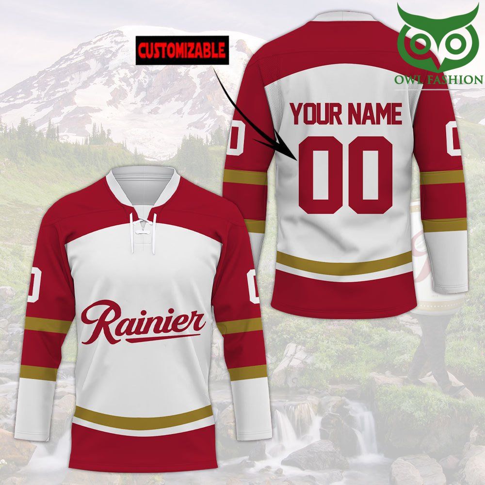 Rainier Custom Name Number Hockey Jersey 