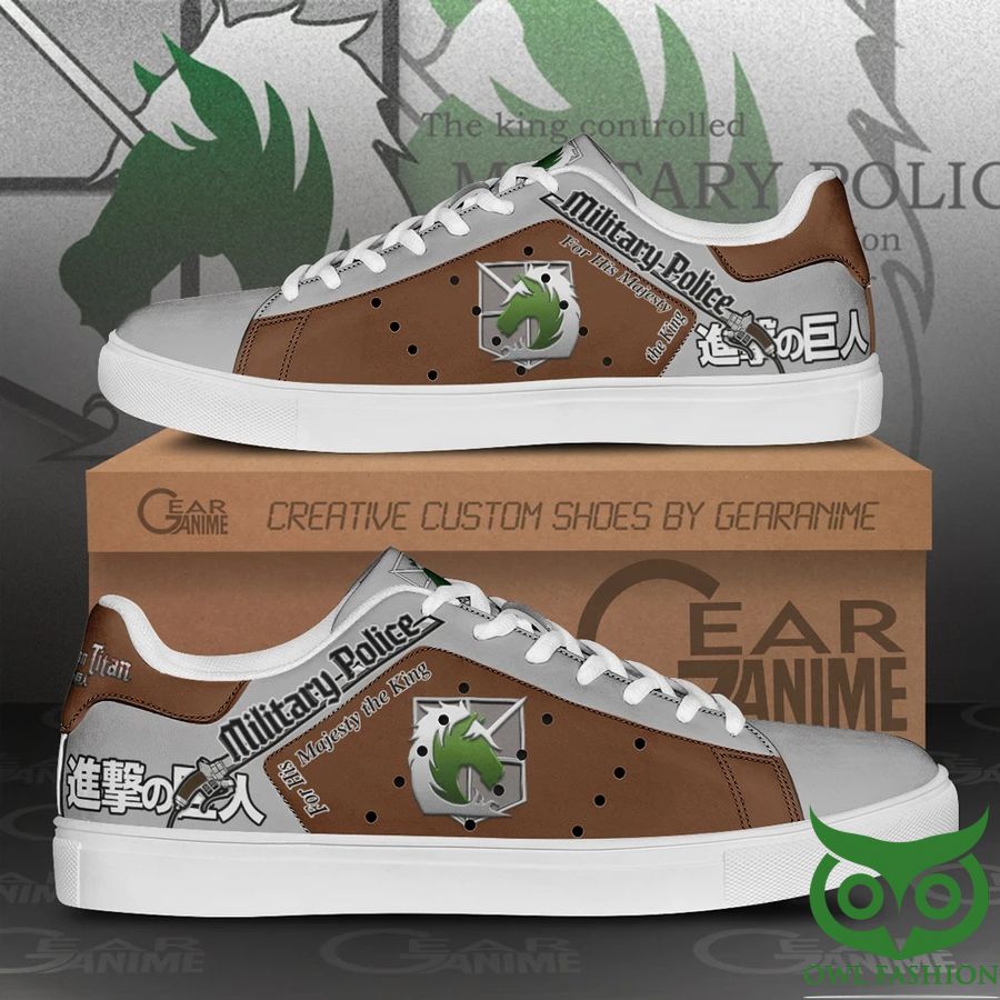 Military Police Uniform Attack On Titan Anime Stan Smith Shoes 