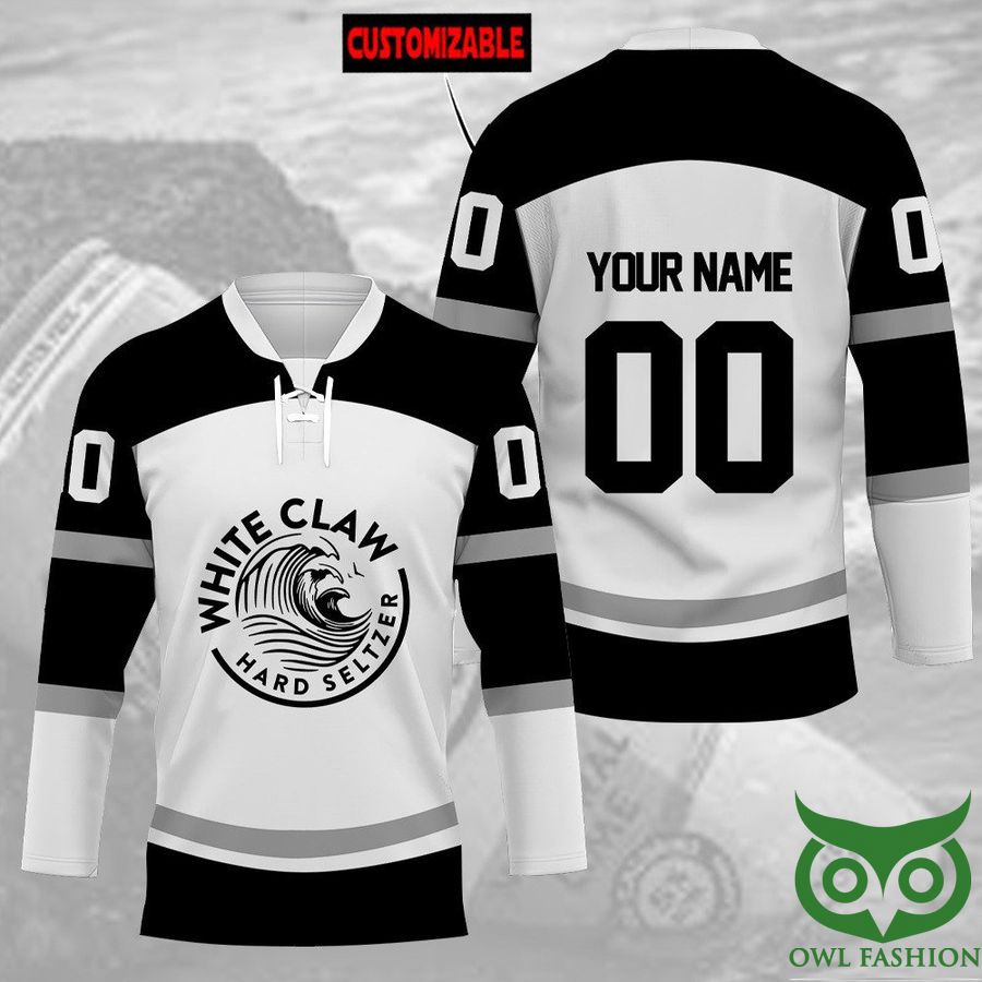 24 White Claw Hard Seltzer Custom Name Number Hockey Jersey