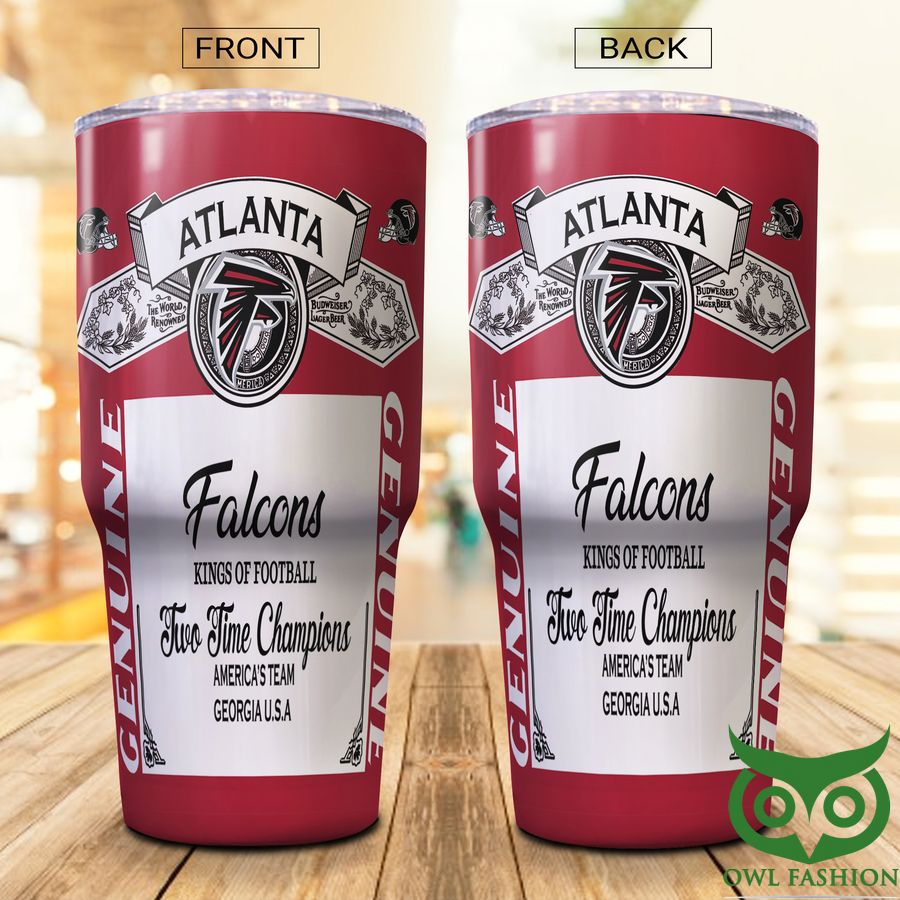 10 Atlanta Falcons NFL Budweiser Genuine Tumbler Cup