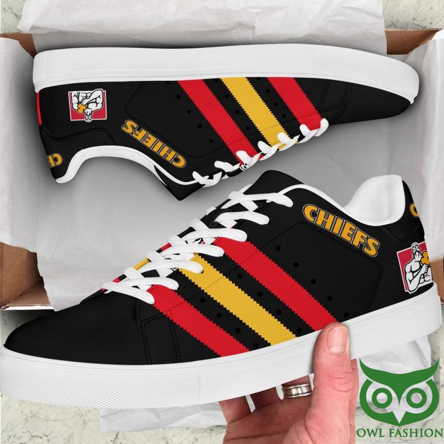 26 Chiefs Rugby Red and Black and Yellow Stan Smith Shoes Sneaker