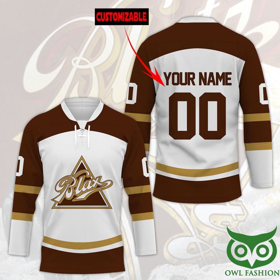 21 Custom Name Number Blax Whiskey Hockey Jersey