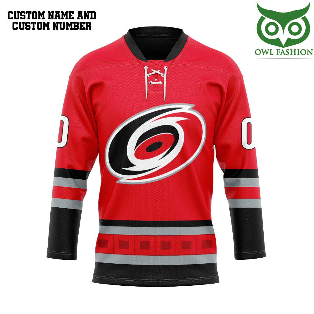 216 3D Carolina Hurricanes NHL Custom Name Number Hockey Jersey
