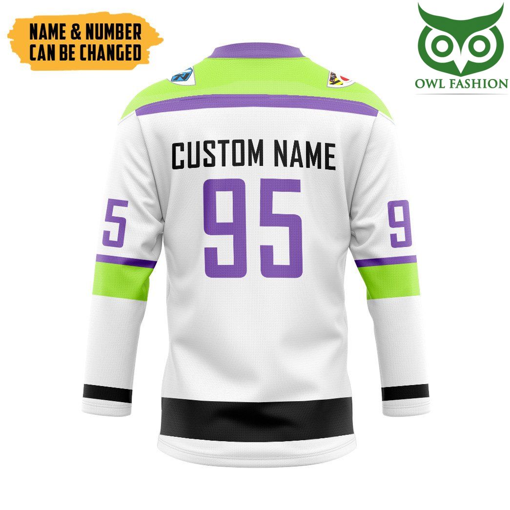 38 3D Buzz Lightyear Custom Name Number Hockey Jersey