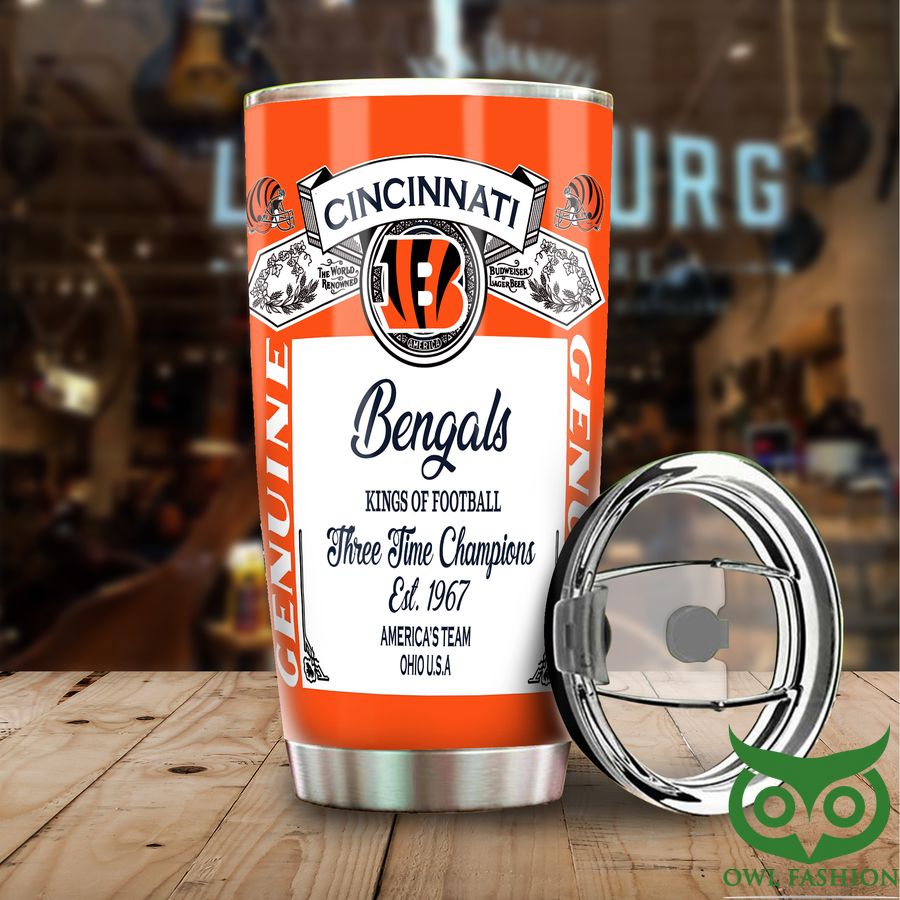 30 Cincinnati Bengals NFL Budweiser Genuine Tumbler Cup