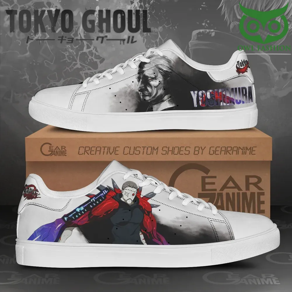138 Yoshimura Skate Shoes Tokyo Ghoul Custom Anime Shoes